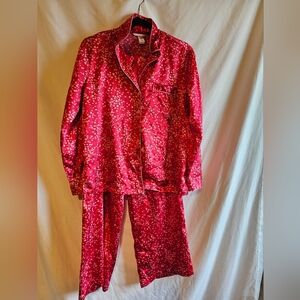 Red & white Victoria's Secret pajama set Red with Hearts XS #pajamas